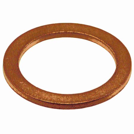 Midwest Fastener Sealing Washer, Fits Bolt Size M16 Copper, Copper Finish, 4 PK 34672